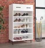 VidaXL Schoenenkast 60x35x105 cm bewerkt hout wit