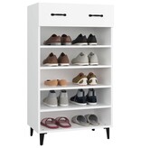 VidaXL Schoenenkast 60x35x105 cm bewerkt hout wit
