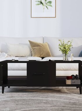 VidaXL Salontafel 102x50x40 cm bewerkt hout zwart