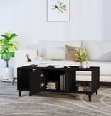 VidaXL Salontafel 102x50x40 cm bewerkt hout zwart