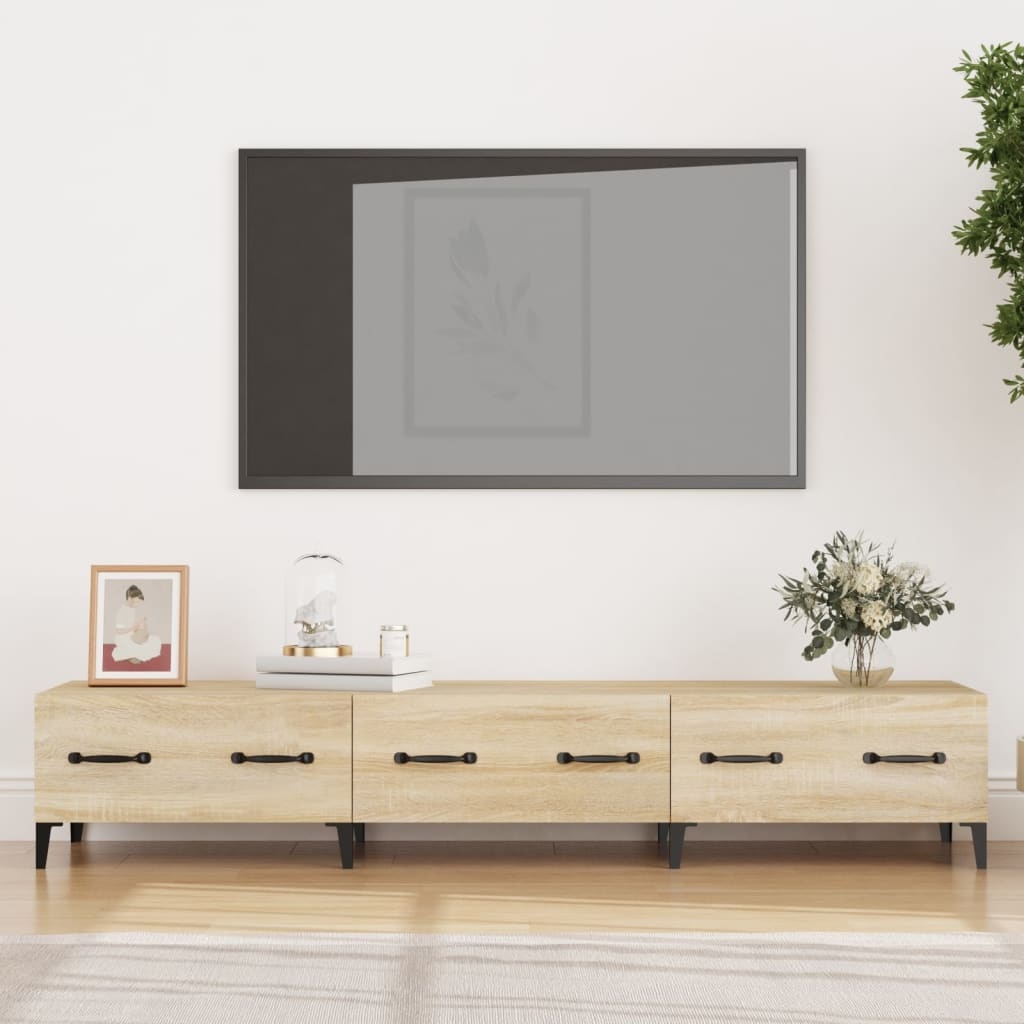 VidaXL Tv-meubel 150x34,5x30 cm bewerkt hout sonoma eikenkleurig