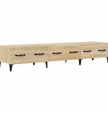 VidaXL Tv-meubel 150x34,5x30 cm bewerkt hout sonoma eikenkleurig