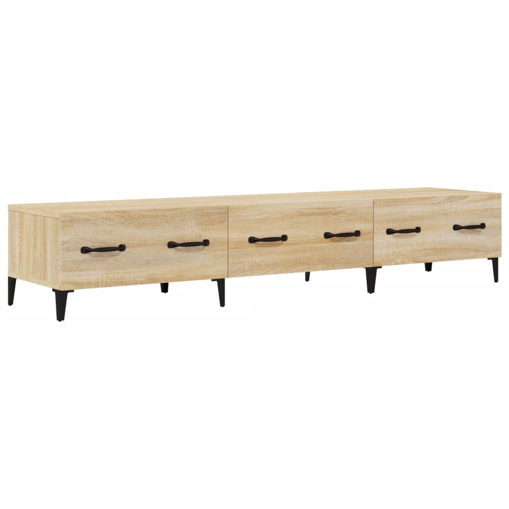 VidaXL Tv-meubel 150x34,5x30 cm bewerkt hout sonoma eikenkleurig