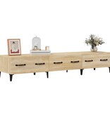 VidaXL Tv-meubel 150x34,5x30 cm bewerkt hout sonoma eikenkleurig