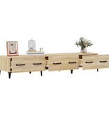VidaXL Tv-meubel 150x34,5x30 cm bewerkt hout sonoma eikenkleurig