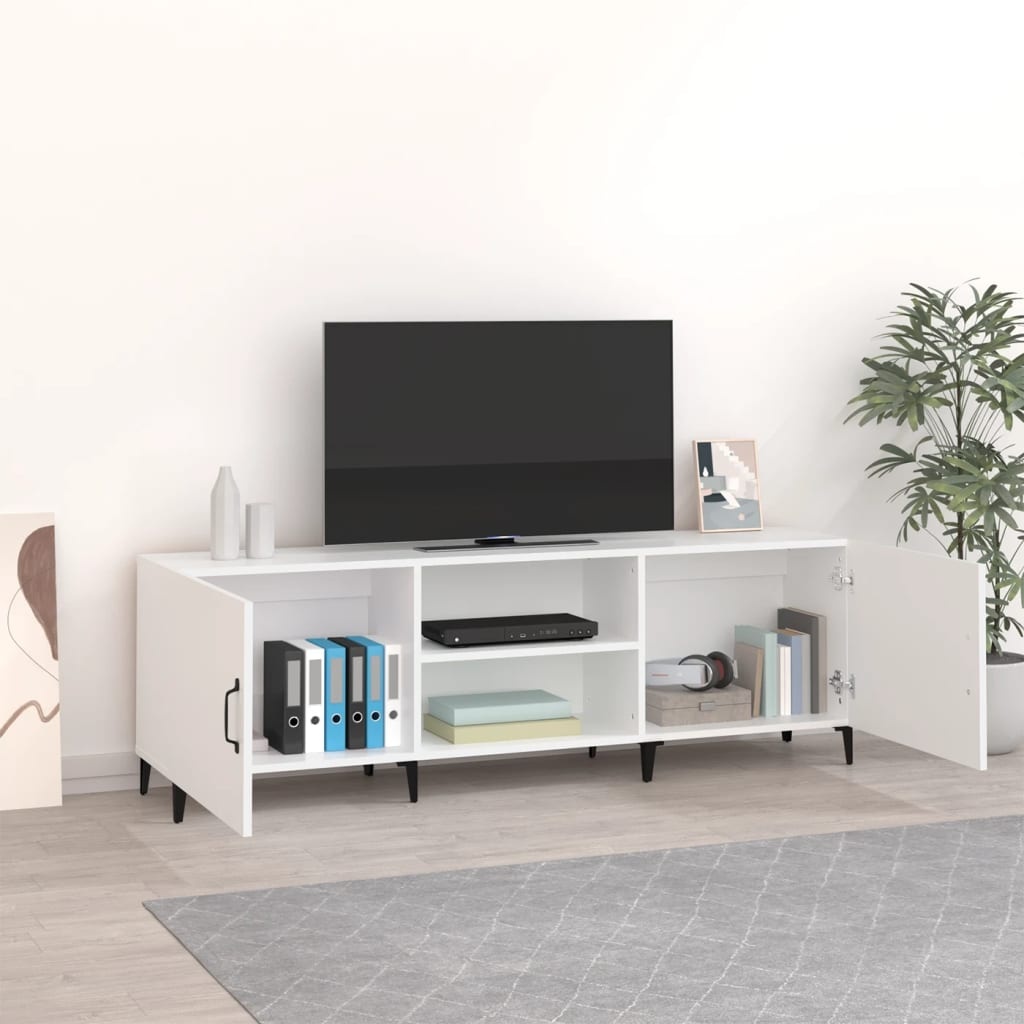 VidaXL Tv-meubel 150x30x50 cm bewerkt hout wit