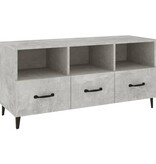 VidaXL Tv-meubel 102x35x50 cm bewerkt hout betongrijs