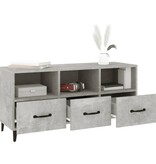 VidaXL Tv-meubel 102x35x50 cm bewerkt hout betongrijs