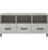 VidaXL Tv-meubel 102x35x50 cm bewerkt hout betongrijs