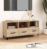 VidaXL Tv-meubel 102x35x50 cm bewerkt hout sonoma eikenkleurig