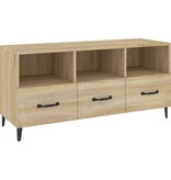 VidaXL Tv-meubel 102x35x50 cm bewerkt hout sonoma eikenkleurig