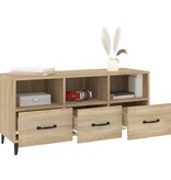 VidaXL Tv-meubel 102x35x50 cm bewerkt hout sonoma eikenkleurig