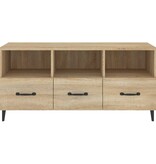 VidaXL Tv-meubel 102x35x50 cm bewerkt hout sonoma eikenkleurig