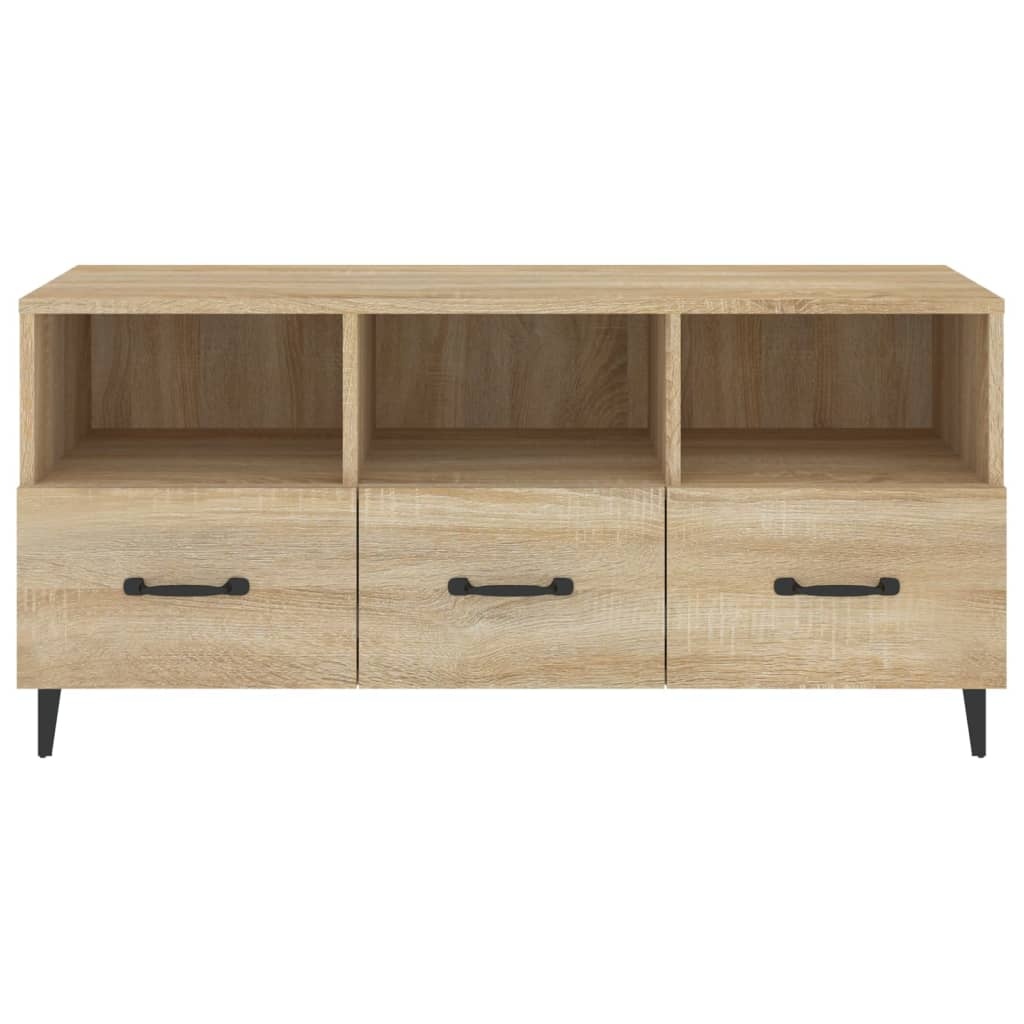 VidaXL Tv-meubel 102x35x50 cm bewerkt hout sonoma eikenkleurig