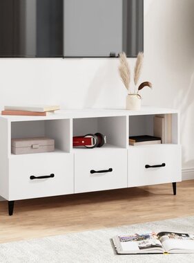 VidaXL Tv-meubel 102x35x50 cm bewerkt hout wit