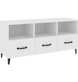 VidaXL Tv-meubel 102x35x50 cm bewerkt hout wit