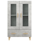 VidaXL Hoge kast 70x31x115 cm bewerkt hout betongrijs