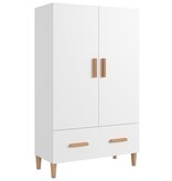 VidaXL Hoge kast 70x31x115 cm bewerkt hout wit