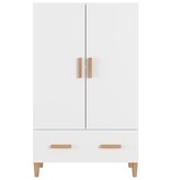 VidaXL Hoge kast 70x31x115 cm bewerkt hout wit