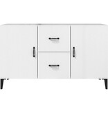VidaXL Dressoir 100x36x60 cm bewerkt hout hoogglans wit
