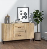 VidaXL Dressoir 100x36x60 cm bewerkt hout sonoma eikenkleurig