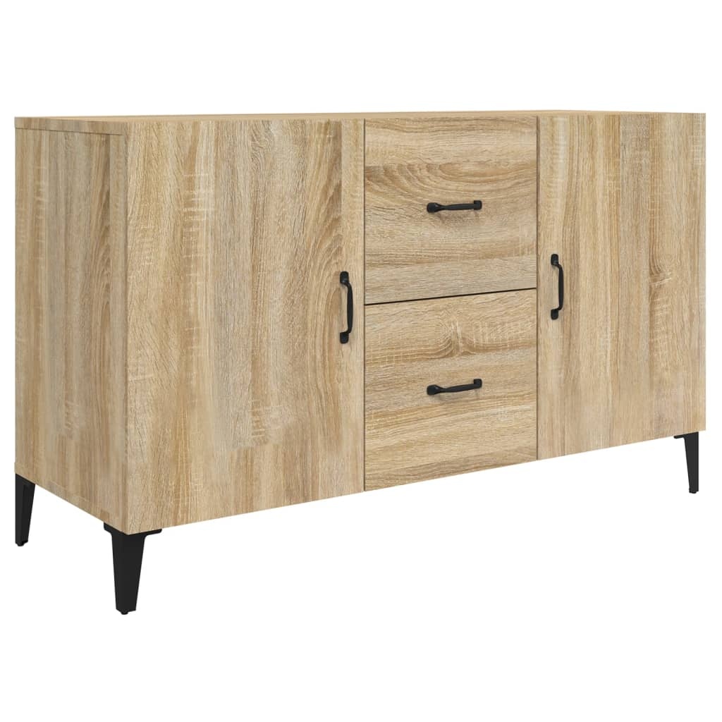 VidaXL Dressoir 100x36x60 cm bewerkt hout sonoma eikenkleurig