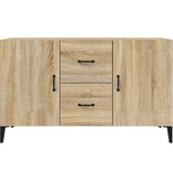 VidaXL Dressoir 100x36x60 cm bewerkt hout sonoma eikenkleurig