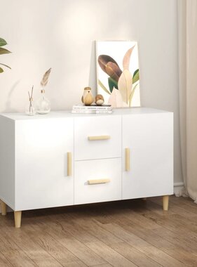 VidaXL Dressoir 100x36x60 cm bewerkt hout wit