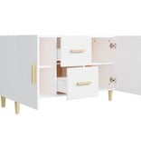 VidaXL Dressoir 100x36x60 cm bewerkt hout wit