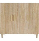 VidaXL Dressoir 90x34x80 cm bewerkt hout sonoma eikenkleurig