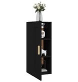 VidaXL Wandkast 35x34x90 cm bewerkt hout zwart