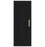 VidaXL Wandkast 35x34x90 cm bewerkt hout zwart