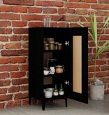 VidaXL Dressoir 34,5x34x90 cm bewerkt hout zwart