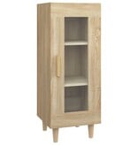 VidaXL Dressoir 34,5x34x90 cm bewerkt hout sonoma eiken