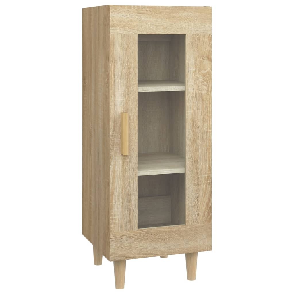 VidaXL Dressoir 34,5x34x90 cm bewerkt hout sonoma eiken