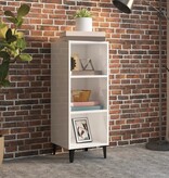 VidaXL Dressoir 34,5x32,5x90 cm bewerkt hout hoogglans wit