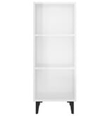 VidaXL Dressoir 34,5x32,5x90 cm bewerkt hout hoogglans wit