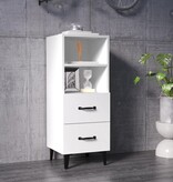 VidaXL Dressoir 34,5x34x90 cm bewerkt hout wit