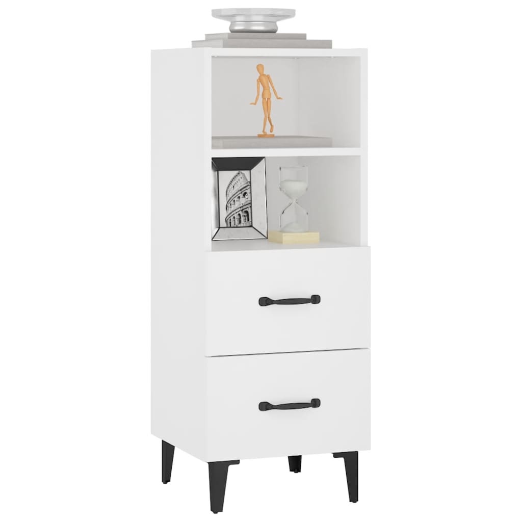 VidaXL Dressoir 34,5x34x90 cm bewerkt hout wit