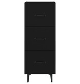VidaXL Dressoir 34,5x34x90 cm bewerkt hout zwart
