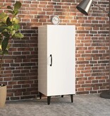 VidaXL Dressoir 34,5x34x90 cm bewerkt hout hoogglans wit