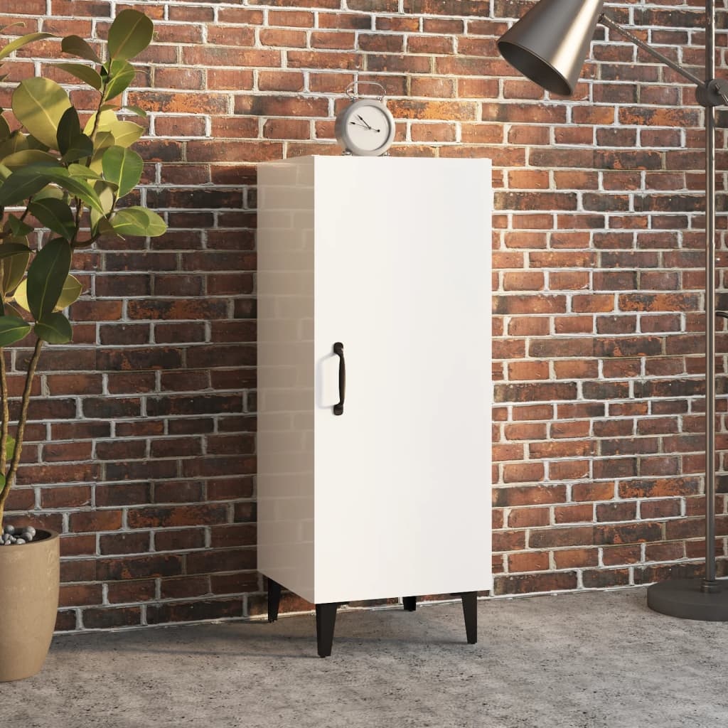 VidaXL Dressoir 34,5x34x90 cm bewerkt hout hoogglans wit