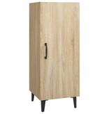 VidaXL Dressoir 34,5x34x90 cm bewerkt hout sonoma eikenkleurig
