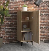 VidaXL Dressoir 34,5x34x90 cm bewerkt hout sonoma eikenkleurig