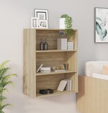 VidaXL Hangkast 69,5x32,5x90 cm sonoma eikenkleurig