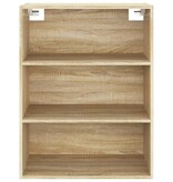 VidaXL Hangkast 69,5x32,5x90 cm sonoma eikenkleurig