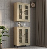 VidaXL Hangkast 69,5x34x90 cm sonoma eikenkleurig