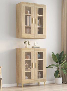 VidaXL Hangkast 69,5x34x90 cm sonoma eikenkleurig