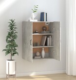 VidaXL Hangkast 69,5x34x90 cm bewerkt hout betongrijs