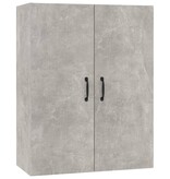 VidaXL Hangkast 69,5x34x90 cm bewerkt hout betongrijs